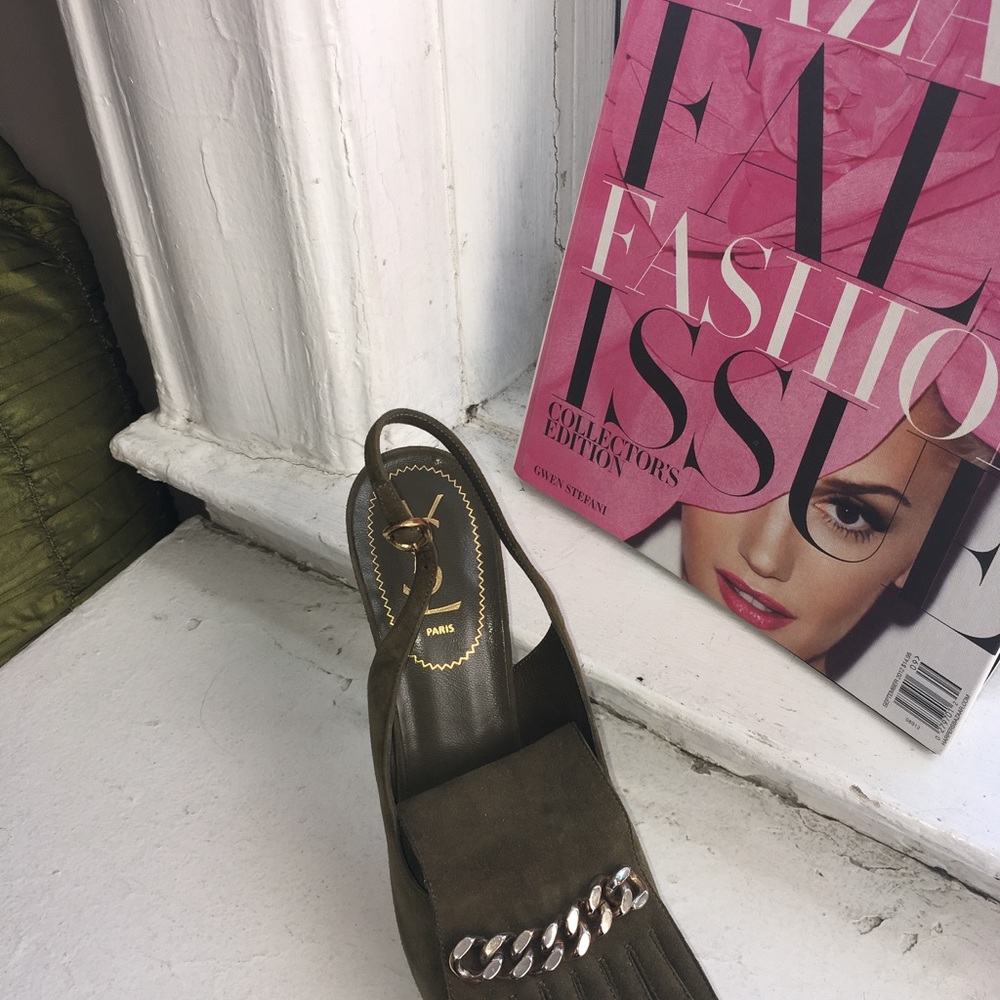 FIERCE! Like New YSL stilettos great price! FALL IS HERE